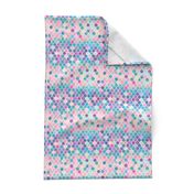 Extra Tiny Rainbow Pastel Watercolor Moroccan Pattern