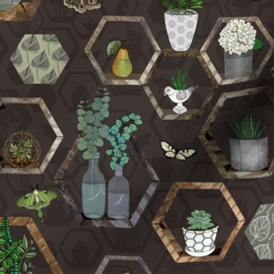 Hexagon Garden Wall