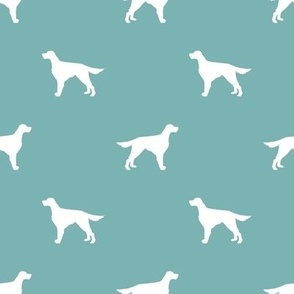 Irish Setter dog fabric silhouette pattern gulf