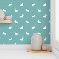 Rabbit fabric silhouette pattern gulf