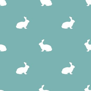 Rabbit fabric silhouette pattern gulf