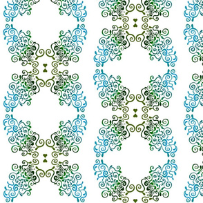 Thing-a-ma-jig Print - aqua green