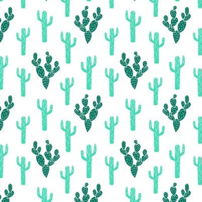 cactus fabric // blockprinted linocut fabric green desert summer 2017 fabric by andrea lauren