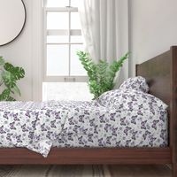 butterfly fabric // monarch butterflies spring florals design andrea lauren fabric - purple