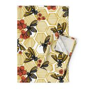 Honey Bee Hexagon Large