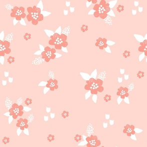 sweet florals // simple spring flowers monarch florals collection by andrea lauren - peach and coral