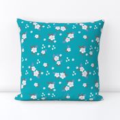 sweet florals // simple spring flowers monarch florals collection by andrea lauren - turquoise and lavender