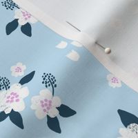 sweet florals // simple spring flowers monarch florals collection by andrea lauren - light blue