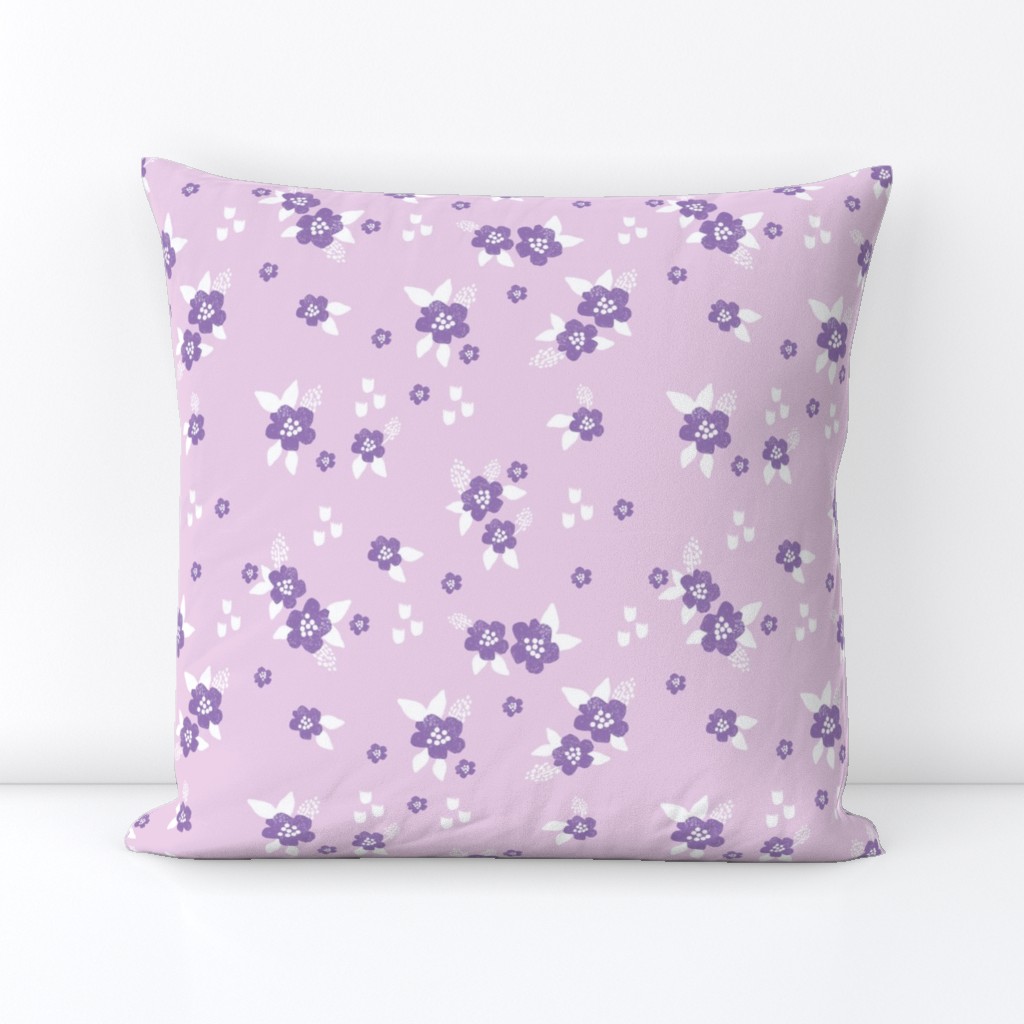 sweet florals // simple spring flowers monarch florals collection by andrea lauren - purple