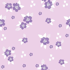 sweet florals // simple spring flowers monarch florals collection by andrea lauren - purple