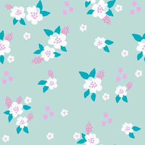 sweet florals // simple spring flowers monarch florals collection by andrea lauren - turquoise