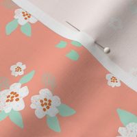 sweet florals // simple spring flowers monarch florals collection by andrea lauren - coral and white