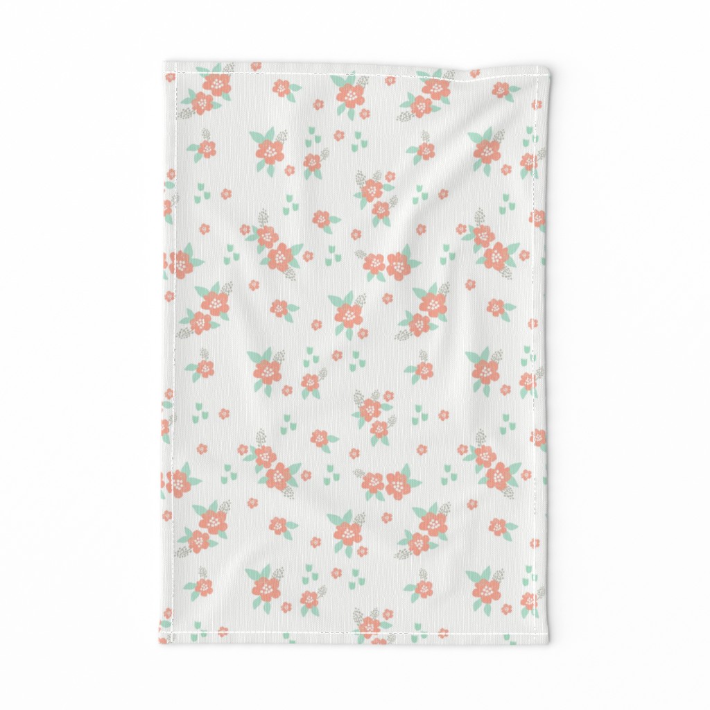 sweet florals // simple spring flowers monarch florals collection by andrea lauren - peach and white