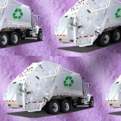 Garbage Recycle Trucks Purple