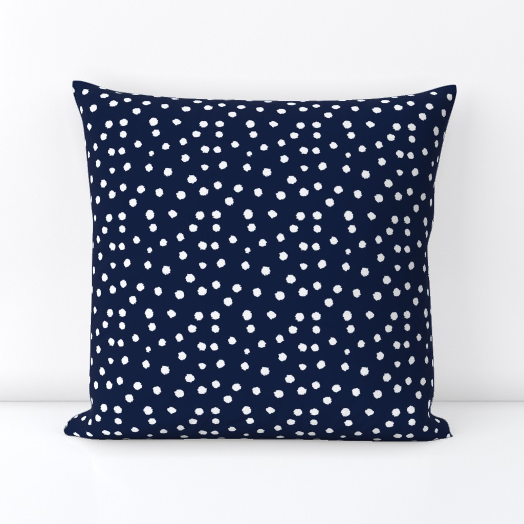 Painted Polka Dot // Navy