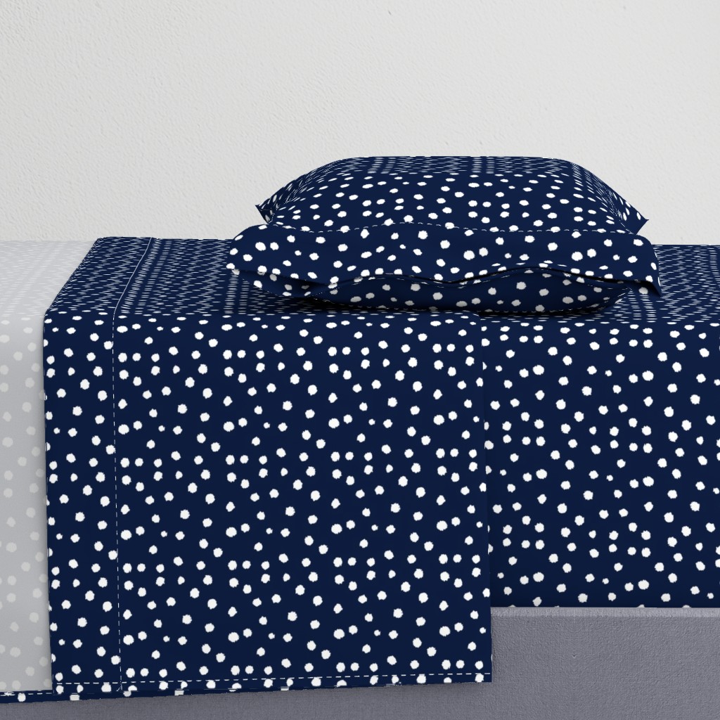 Painted Polka Dot // Navy