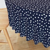 Painted Polka Dot // Navy