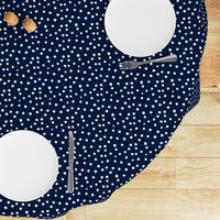 Painted Polka Dot // Navy