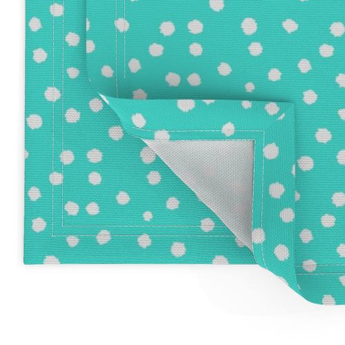 Painted Polka Dot // Turquoise