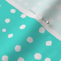 Painted Polka Dot // Turquoise