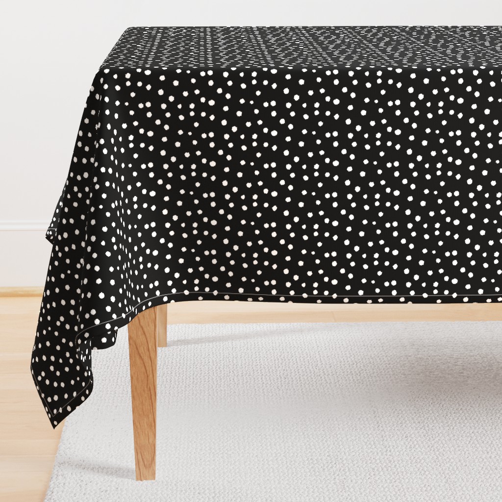 Painted Polka Dot // Black