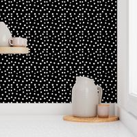 Painted Polka Dot // Black