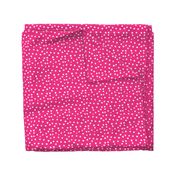 Painted Polka Dot // Medium Hot Pink 