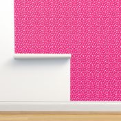 Painted Polka Dot // Medium Hot Pink 