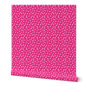 Painted Polka Dot // Medium Hot Pink 