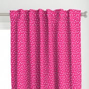 Painted Polka Dot // Medium Hot Pink 