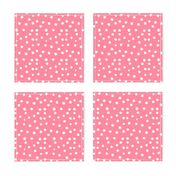 Painted Polka Dot // Coral Pink