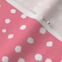 Painted Polka Dot // Coral Pink