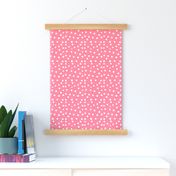 Painted Polka Dot // Coral Pink