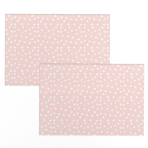 Painted Polka Dot // Light Peachy Pink