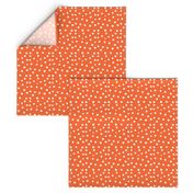 Painted Polka Dot // Bright Medium Orange