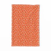 Painted Polka Dot // Bright Medium Orange