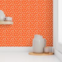 Painted Polka Dot // Bright Medium Orange