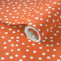 Painted Polka Dot // Bright Medium Orange