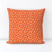 Painted Polka Dot // Bright Medium Orange