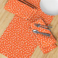 Painted Polka Dot // Bright Medium Orange