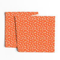 Painted Polka Dot // Bright Medium Orange