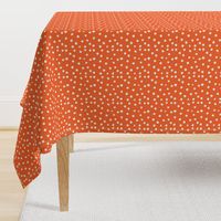 Painted Polka Dot // Bright Medium Orange