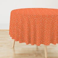 Painted Polka Dot // Bright Medium Orange