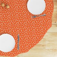 Painted Polka Dot // Bright Medium Orange