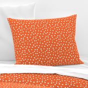 Painted Polka Dot // Bright Medium Orange