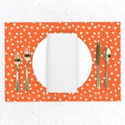 Painted Polka Dot // Bright Medium Orange