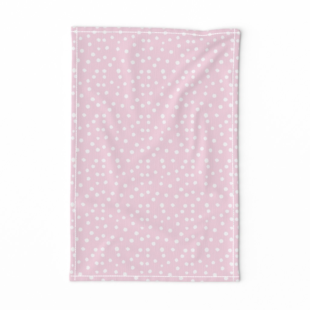 Painted Polka Dot // Baby Pink