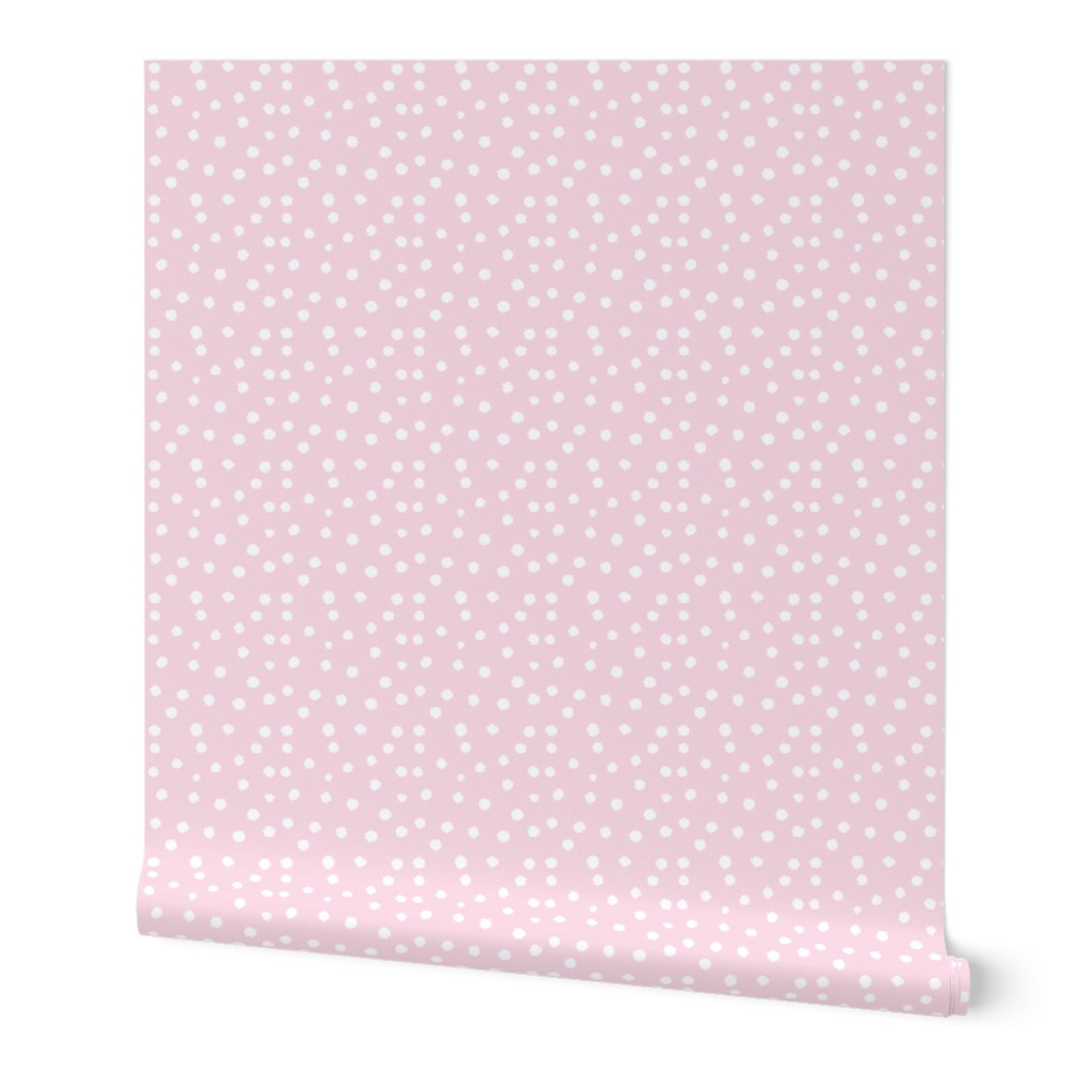 Painted Polka Dot // Baby Pink