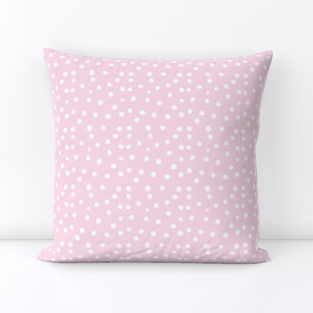 Painted Polka Dot // Baby Pink