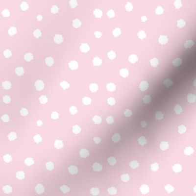 Painted Polka Dot // Baby Pink